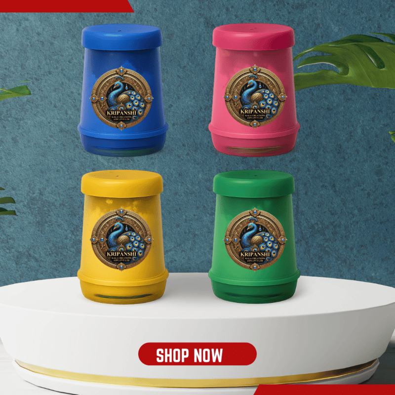 Premium Multicolor Fine Sand Rangoli Powder | Vibrant Colors for Rangoli Designs, Diwali, Navratri & Festival Decorations | Smooth Texture for Floor Art (Pack of 10)